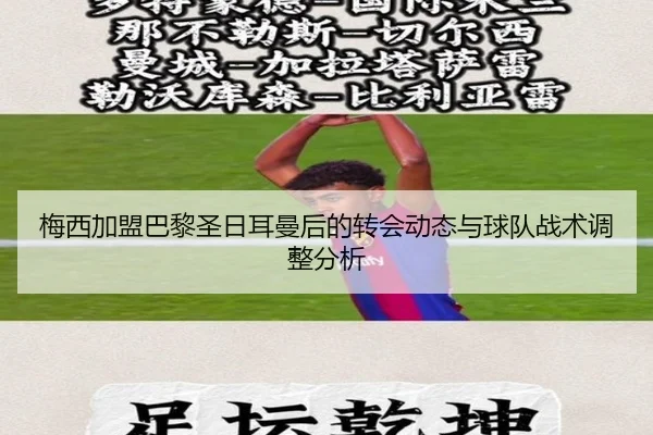 梅西加盟巴黎圣日耳曼后的转会动态与球队战术调整分析